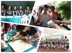 开心一日   “开”、“心”熊猫