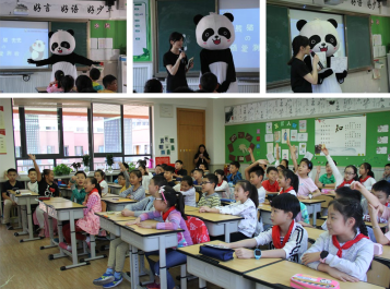 “熊猫讲堂”走进泡桐树小学天府校区——“滚滚”走进“泡泡”的世界